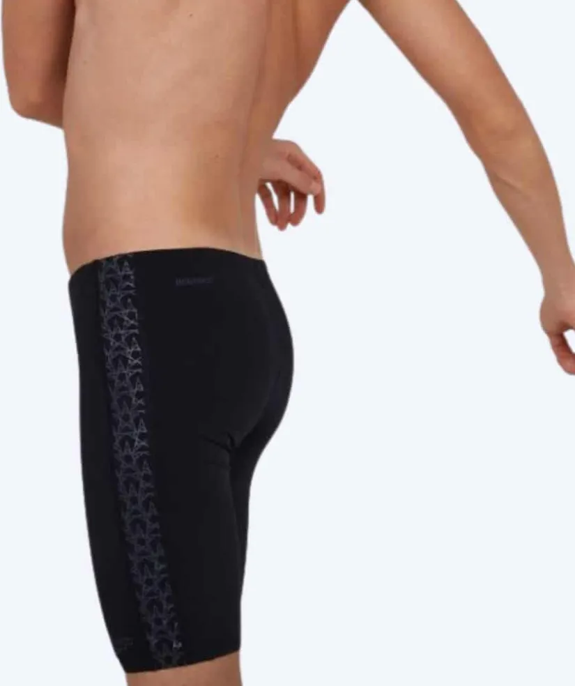 Speedo lange badebukser til mænd - Boomstar Splice - Sort/grå