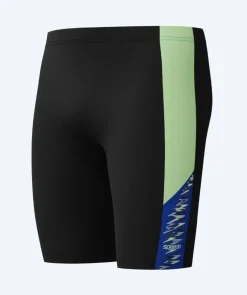 Hot Speedo lange badebukser til mænd - Dive - Mørkeblå/gul