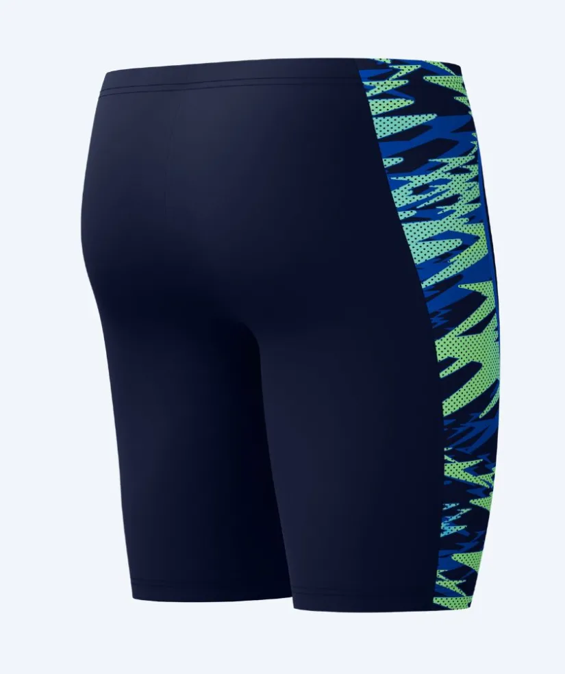 Outlet Speedo lange badebukser til mænd - Hyperboom Splice - Mørkeblå/lyseblå