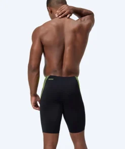 Online Speedo lange badebukser til mænd - Hyperboom Splice - Sort/gul