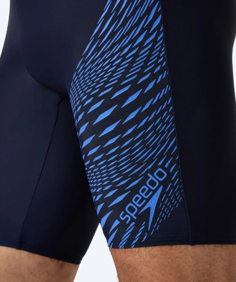 Speedo lange badebukser til mænd - Medley Logo - Mørkeblå/lyseblå