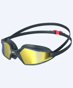 Outlet Speedo motions svømmebriller - Hydropulse - Navy/guld (Mirror linse)