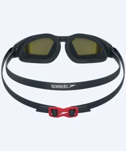 Outlet Speedo motions svømmebriller - Hydropulse - Navy/guld (Mirror linse)