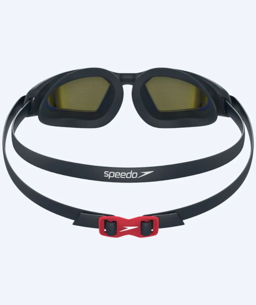 Outlet Speedo motions svømmebriller - Hydropulse - Navy/guld (Mirror linse)