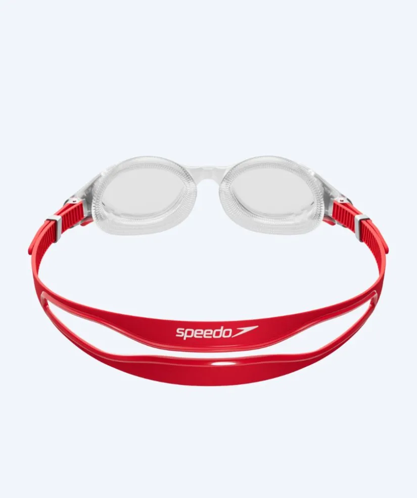 Speedo motions svømmebriller - Biofuse 2.0 - Rød/klar