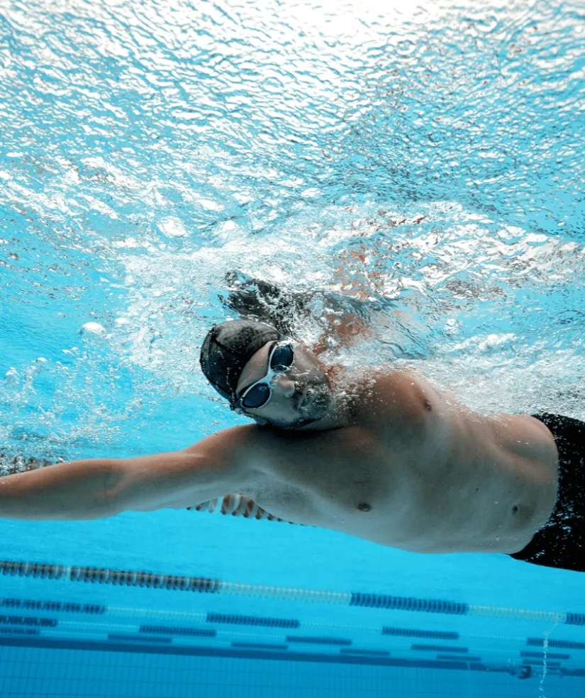 Online Speedo motions svømmebriller - Biofuse 2.0 - Blå (Smoke linse)