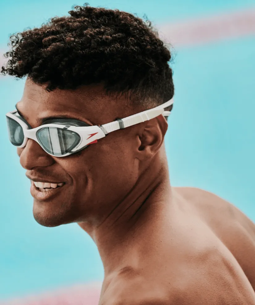 Outlet Speedo motions svømmebriller - Biofuse 2.0 - Hvid (Smoke linse)