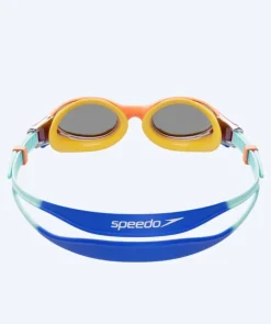 Discount Speedo svømmebriller til børn (6-14) - Biofuse 2.0 Mirror - Orange/mørkeblå