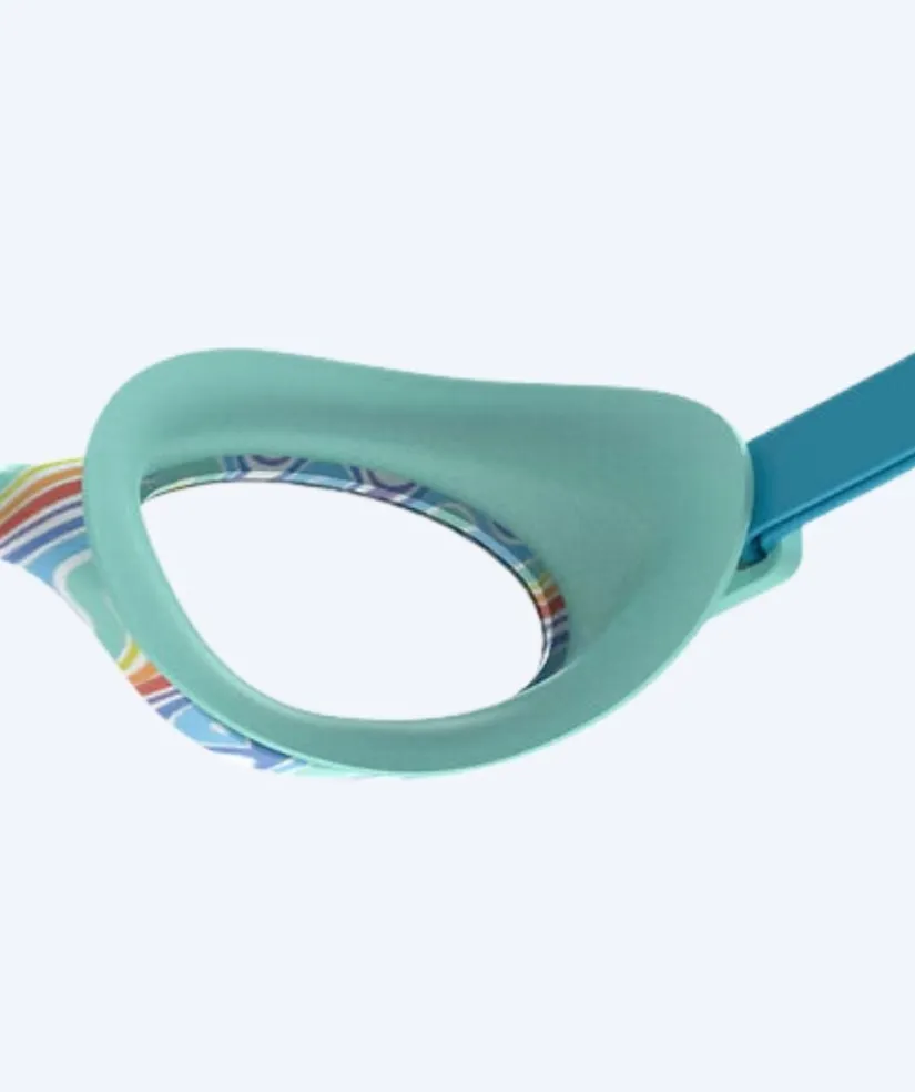 Best Speedo svømmebriller til børn (6-16) - Futura Hydrospex - Turkis/klar (Printed)