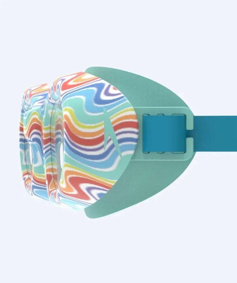 Best Speedo svømmebriller til børn (6-16) - Futura Hydrospex - Turkis/klar (Printed)