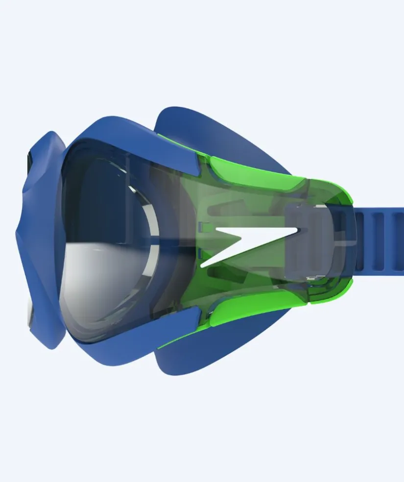 Online Speedo svømmebriller til børn (6-14) - Hydrosity 2.0 - Mørkeblå/grøn (Smoke linse)