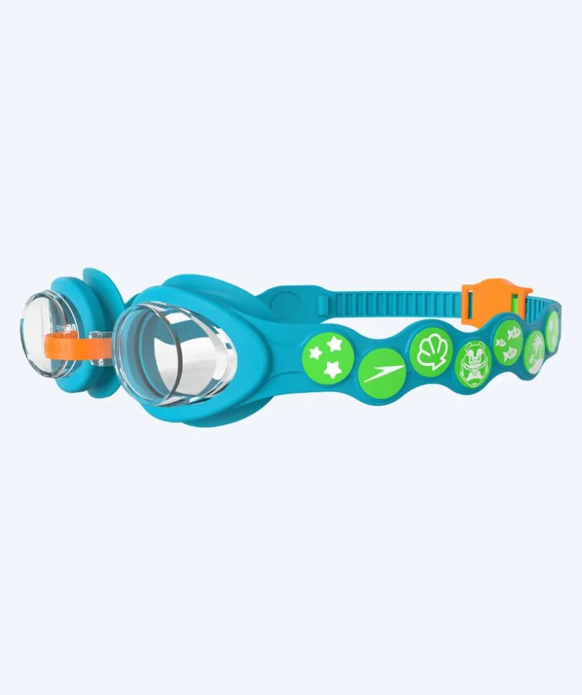 Clearance Speedo svømmebriller til børn (3-6) - Infant Spot - Blå/grøn