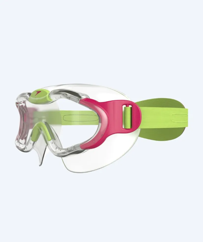 Online Speedo svømmebriller til børn (2-6) - Sea Squad Mask - Klar/pink