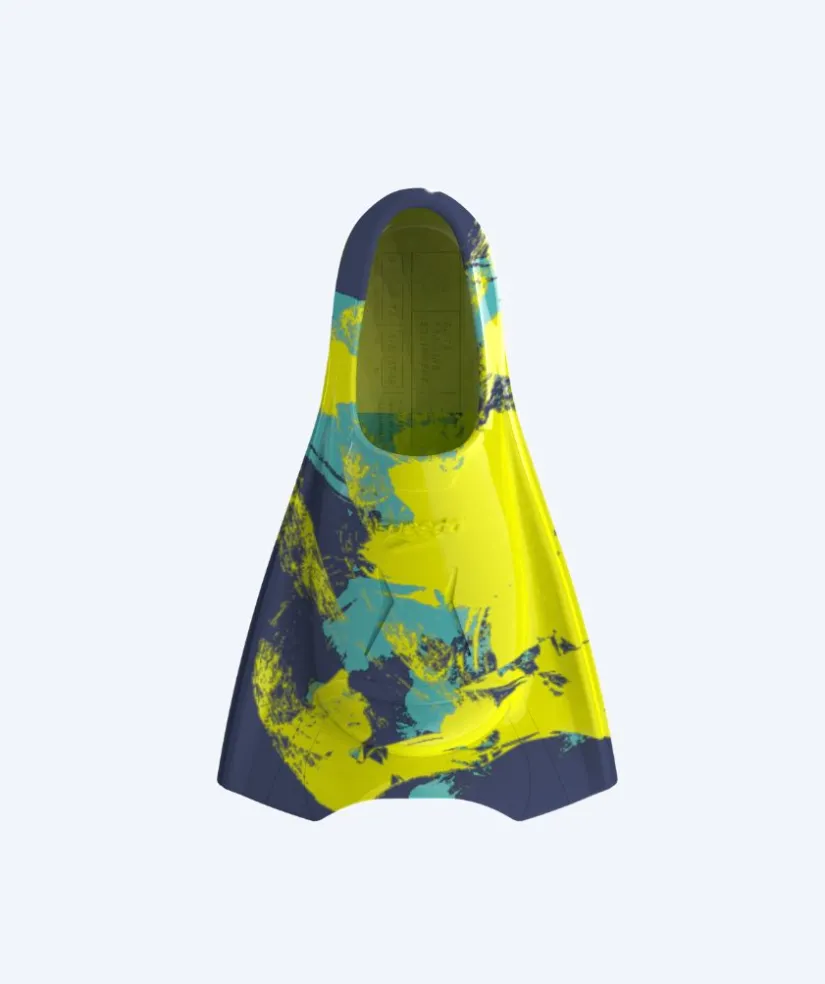 New Speedo svømmefødder - Short Blade - Gul/mørkeblå