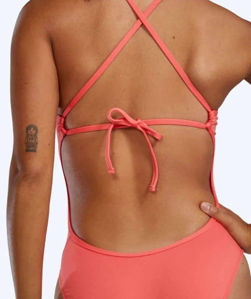 Clearance TYR badedragt til damer - Durafast Elite Solid Tieback - Lyserød