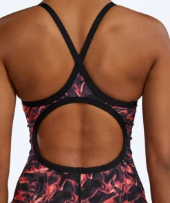 Sale TYR badedragt til damer - Durafast Energia Diamondfit - Rød/sort