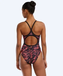 Sale TYR badedragt til damer - Durafast Energia Diamondfit - Rød/sort