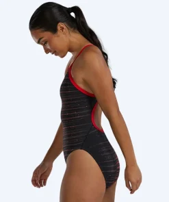 Discount TYR badedragt til damer - Durafast Elite Speedwarp Diamondfit - Rød/sort