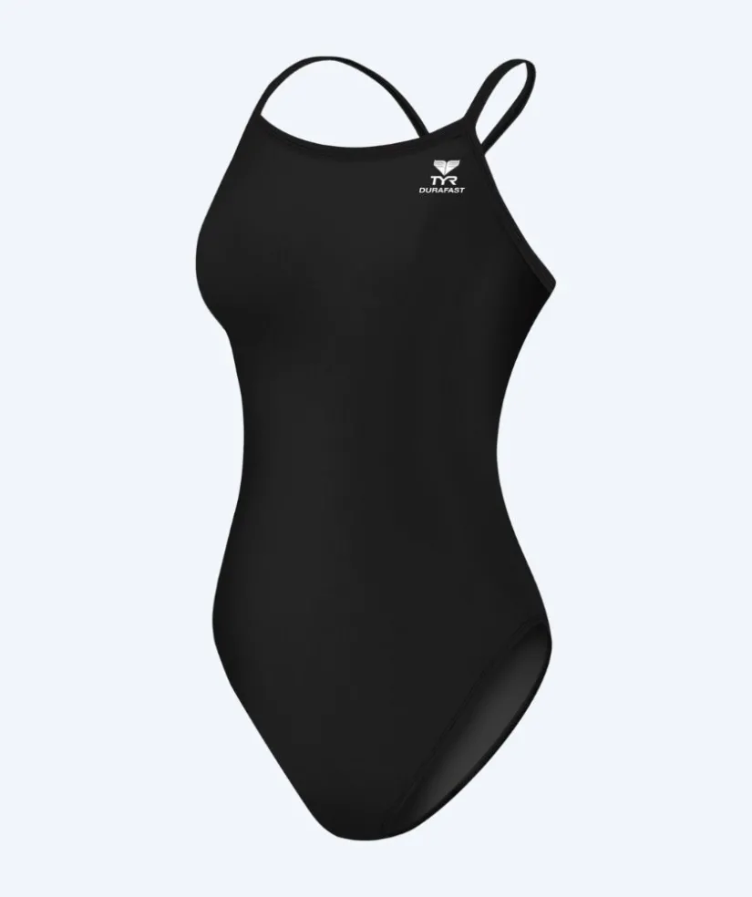 TYR badedragt til damer - Durafast Elite Solid Diamondfit - Sort