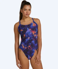 Outlet TYR badedragt til damer - Durafast Elite Cutoutfit - Lilla/orange