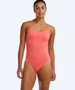 Best TYR badedragt til damer - Durafast Solid Cutoutfit - Lyserød