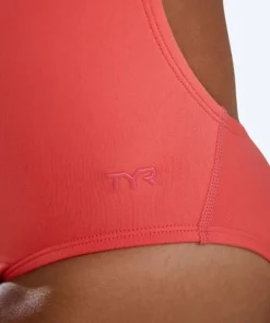 Best TYR badedragt til damer - Durafast Solid Cutoutfit - Lyserød