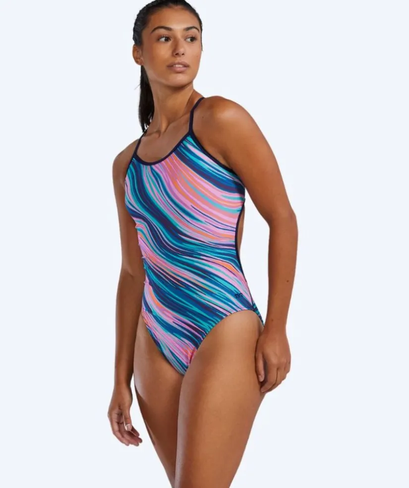 Hot TYR badedragt til damer - Riptidal Trinityfit - Pink/blå