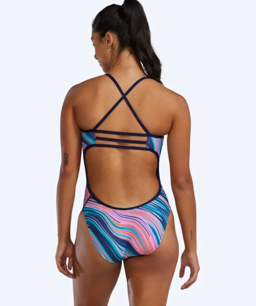 Hot TYR badedragt til damer - Riptidal Trinityfit - Pink/blå