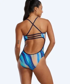 Sale TYR badedragt til damer - Riptidal Trinityfit - Blå/orange