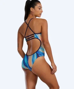 Sale TYR badedragt til damer - Riptidal Trinityfit - Blå/orange