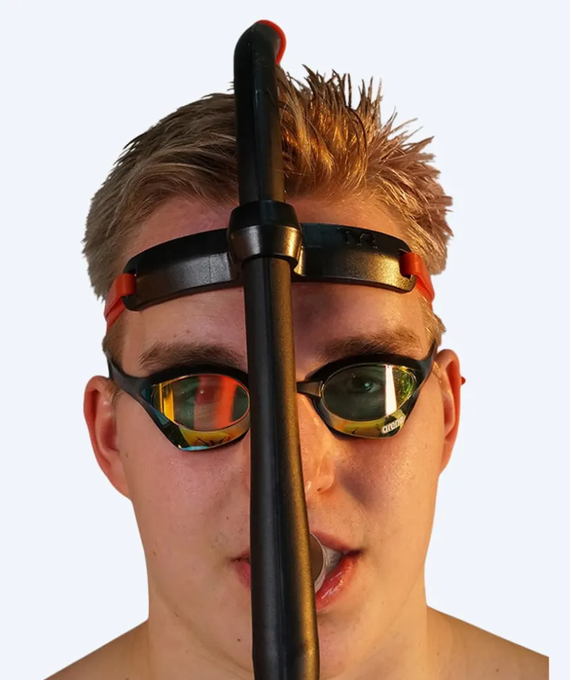 Clearance TYR centersnorkel - Ultralite Elite - Sort