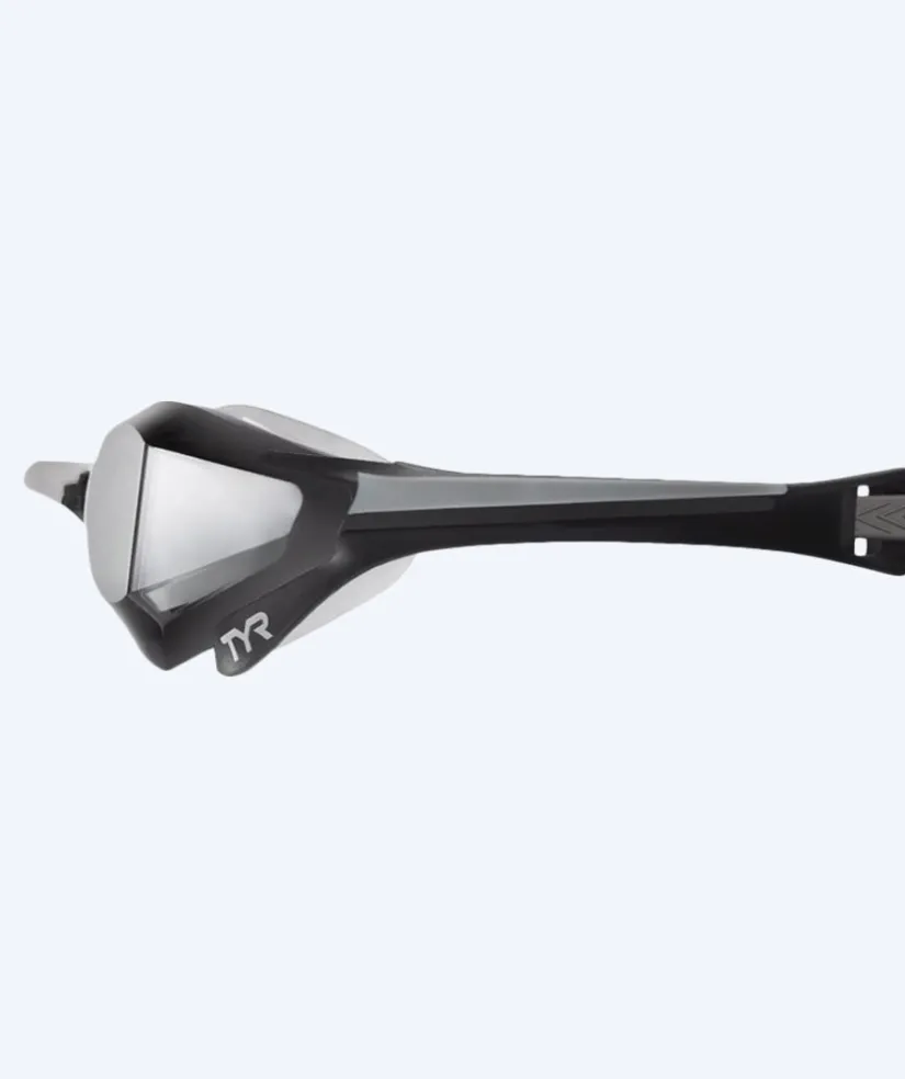 Sale TYR Elite svømmebriller - Tracer-X Elite Mirrored - Sort/sølv