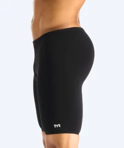 Clearance TYR lange badebukser til mænd - Durafast Elite Solid - Sort