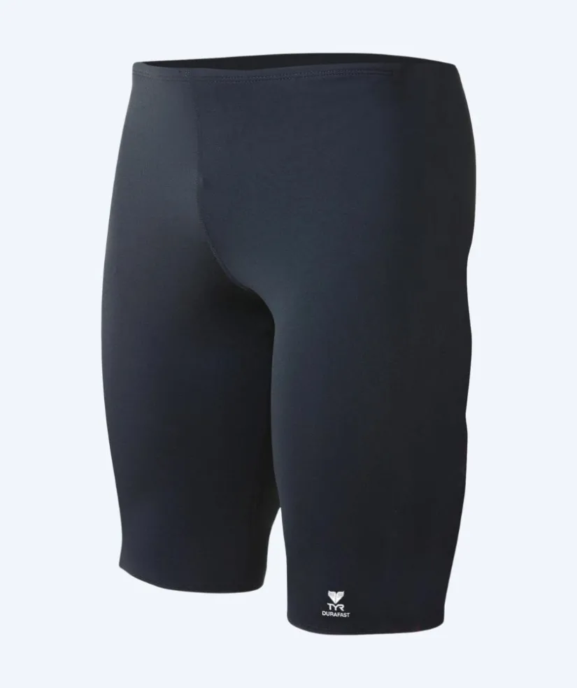 Clearance TYR lange badebukser til mænd - Durafast Elite Solid - Sort