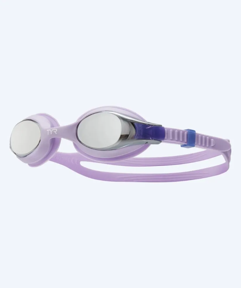 Clearance TYR svømmebriller til børn - Swimple Mirror - Lilla