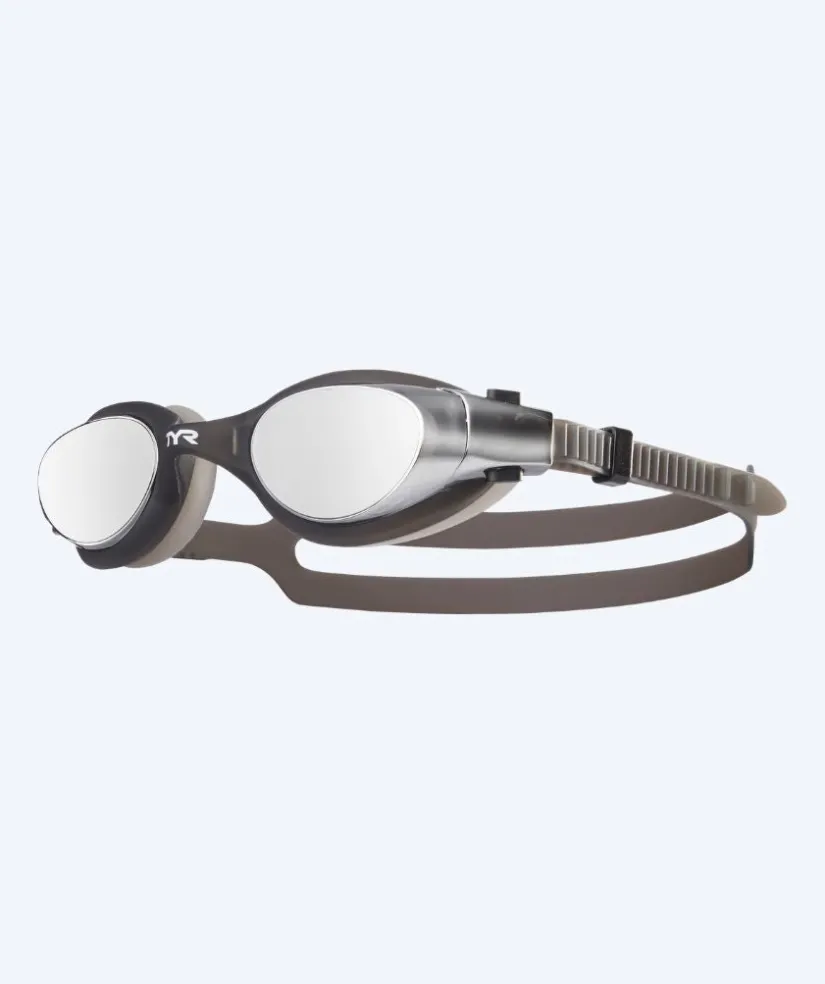 Discount TYR svømmebriller - Vesi Mirrored - Sort/sølv