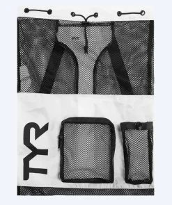 New TYR svømmenet - Big Mesh Mummy 40L - Hvid/sort
