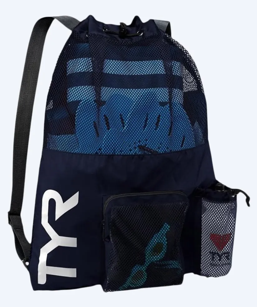 Sale TYR svømmenet - Big Mesh Mummy 40L - Mørkeblå