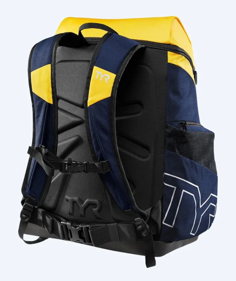 Discount TYR svømmetaske - Alliance Team 45L - Mørkeblå/gul