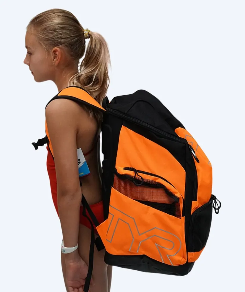 Online TYR svømmetaske - Alliance Team 45L - Pink/sort