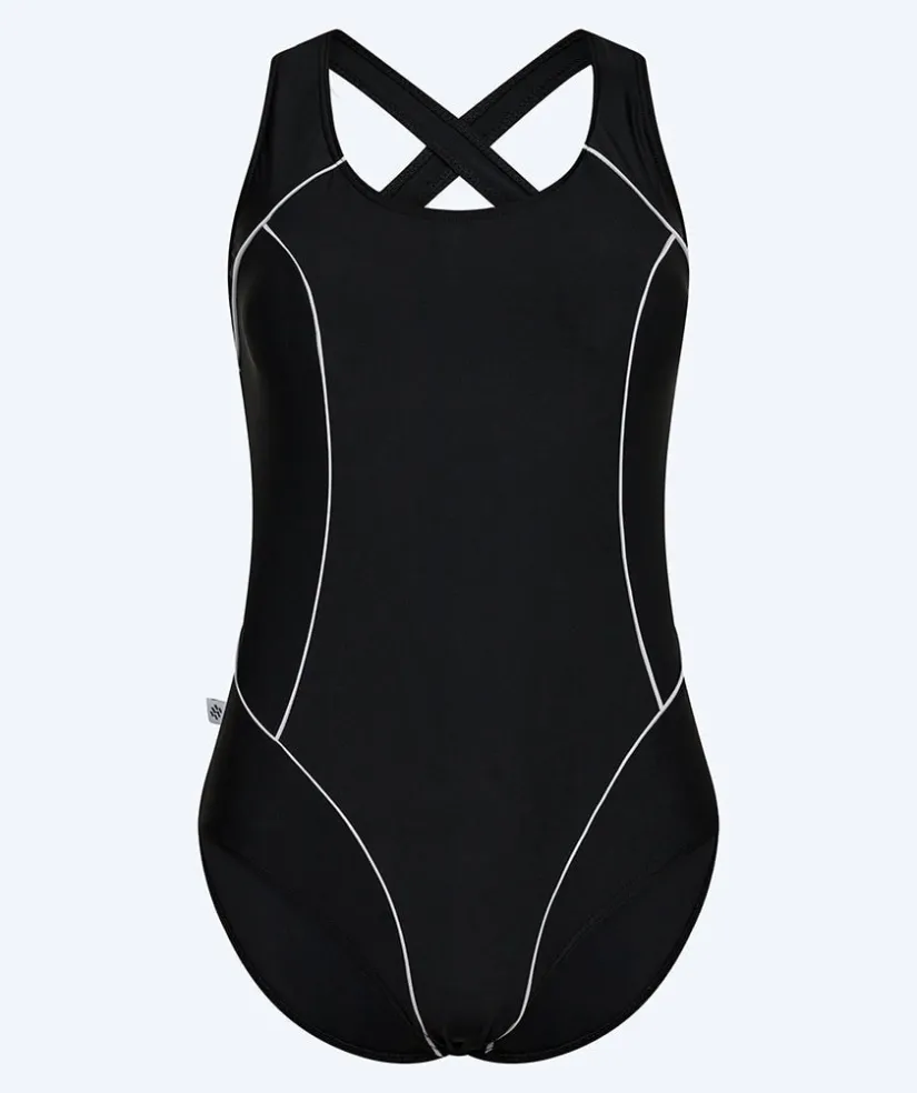 New Watery badedragt i plus size til damer - Kaito - Sort/hvid