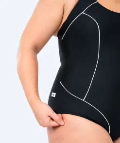 New Watery badedragt i plus size til damer - Kaito - Sort/hvid