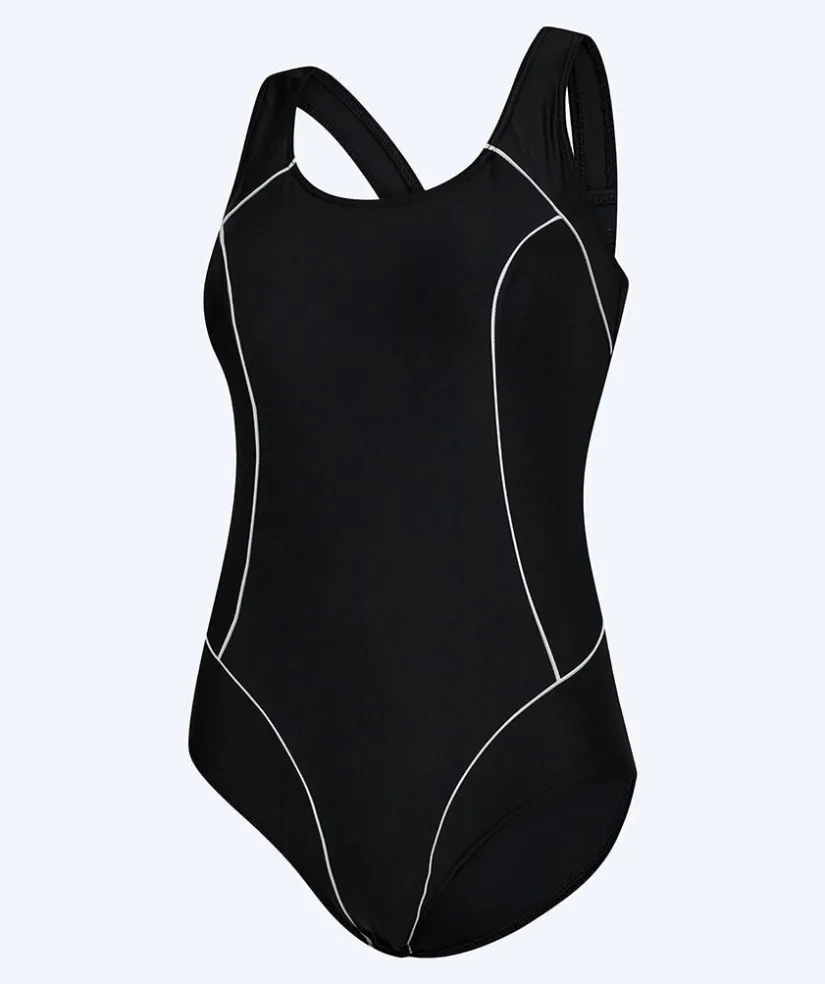 New Watery badedragt i plus size til damer - Kaito - Sort/hvid