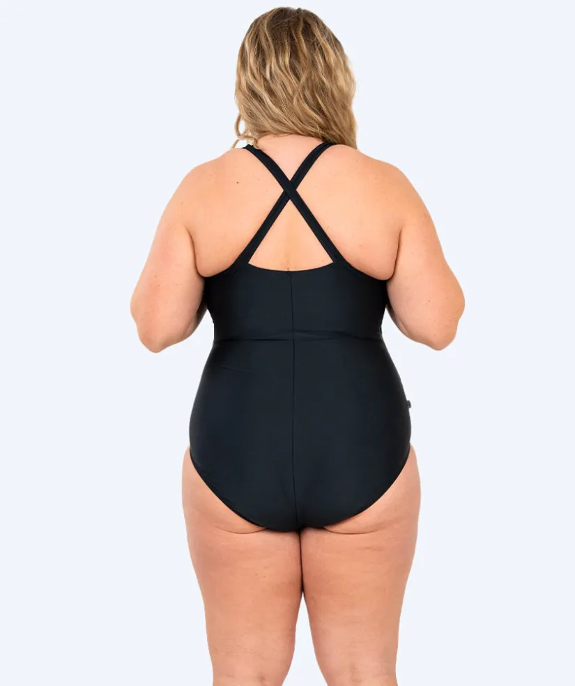 New Watery badedragt i plus size til damer - Kaito - Sort/hvid