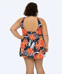 Sale Watery badedragt med skørt til damer - Laguna - Arvin Orange
