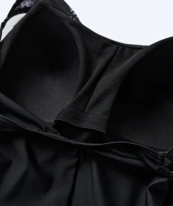 Discount Watery badedragt plus size til damer m. blomster - Vale - Sort