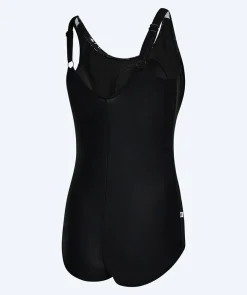 Discount Watery badedragt plus size til damer m. blomster - Vale - Sort/hvid