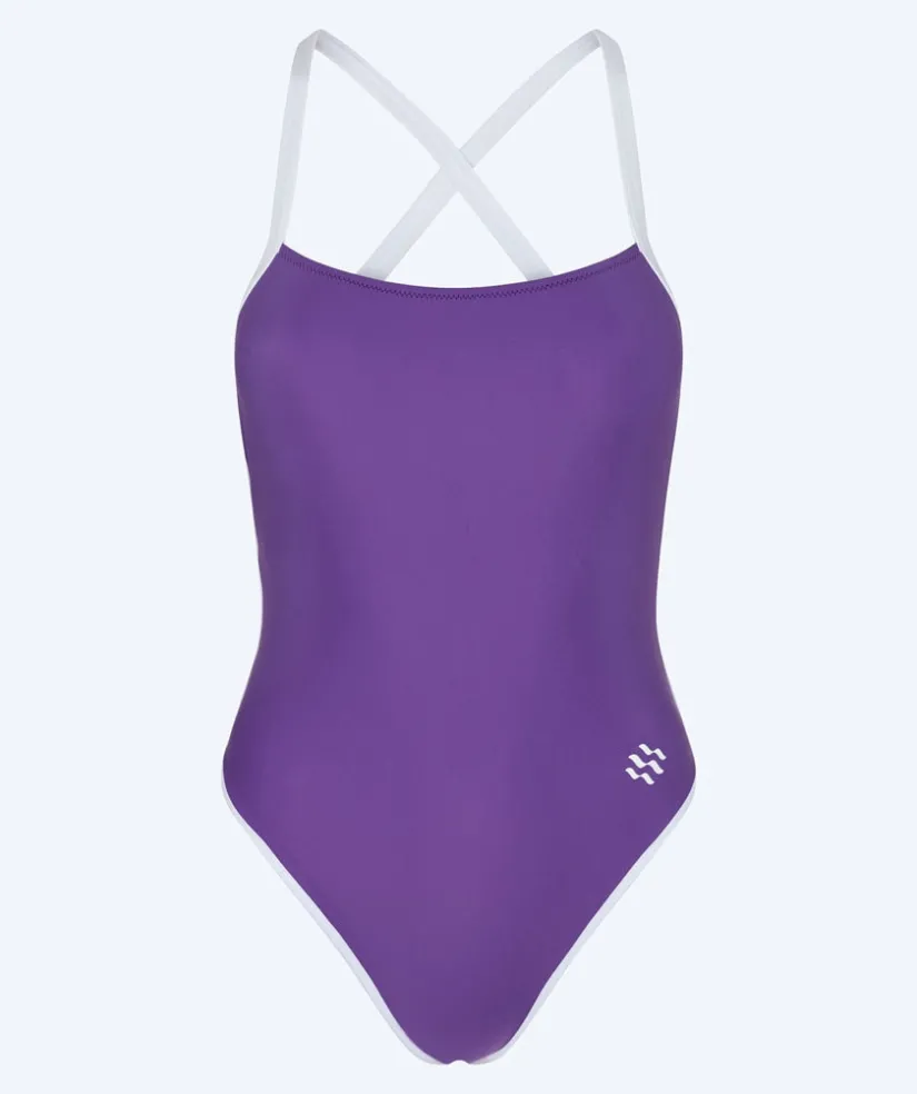 Outlet Watery badedragt til damer - Eco Sunkissed Solid - Rubin Purple