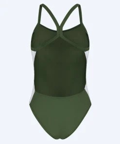 Hot Watery badedragt til damer - Sidestroke Solid - Forest Green