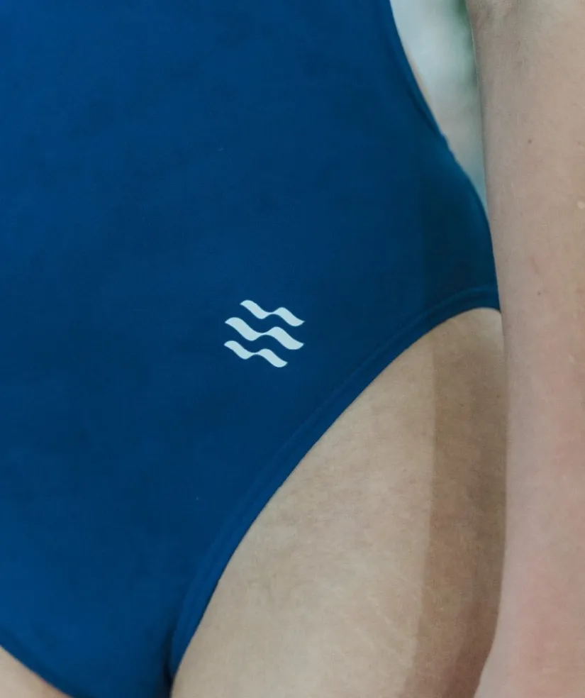 Outlet Watery badedragt til damer - Swim Rider Solid - Navy Blå